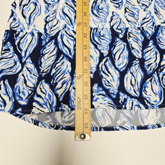 Lilly Pulitzer Tunic Dress Small Womens Lillith Shell Pockets Roll Tab Slv *Flaw - Picture 16 of 16